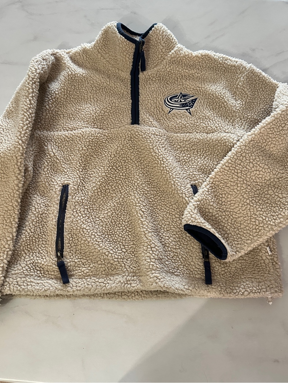 Columbus Blue Jackets Sherpa Pull Over